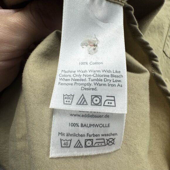 Eddie Bauer Guide Series Shirt Men XL Tan Button Down LS Outdoor Fishing - Picture 7 of 8